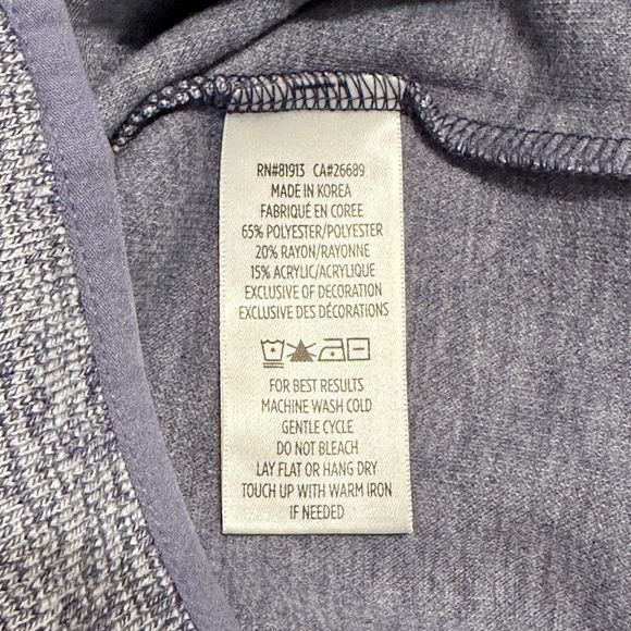 Robert Graham Full Zip Vest Mens 2XL XXL Classic Fit Heather Navy Blue Klose - Picture 9 of 10